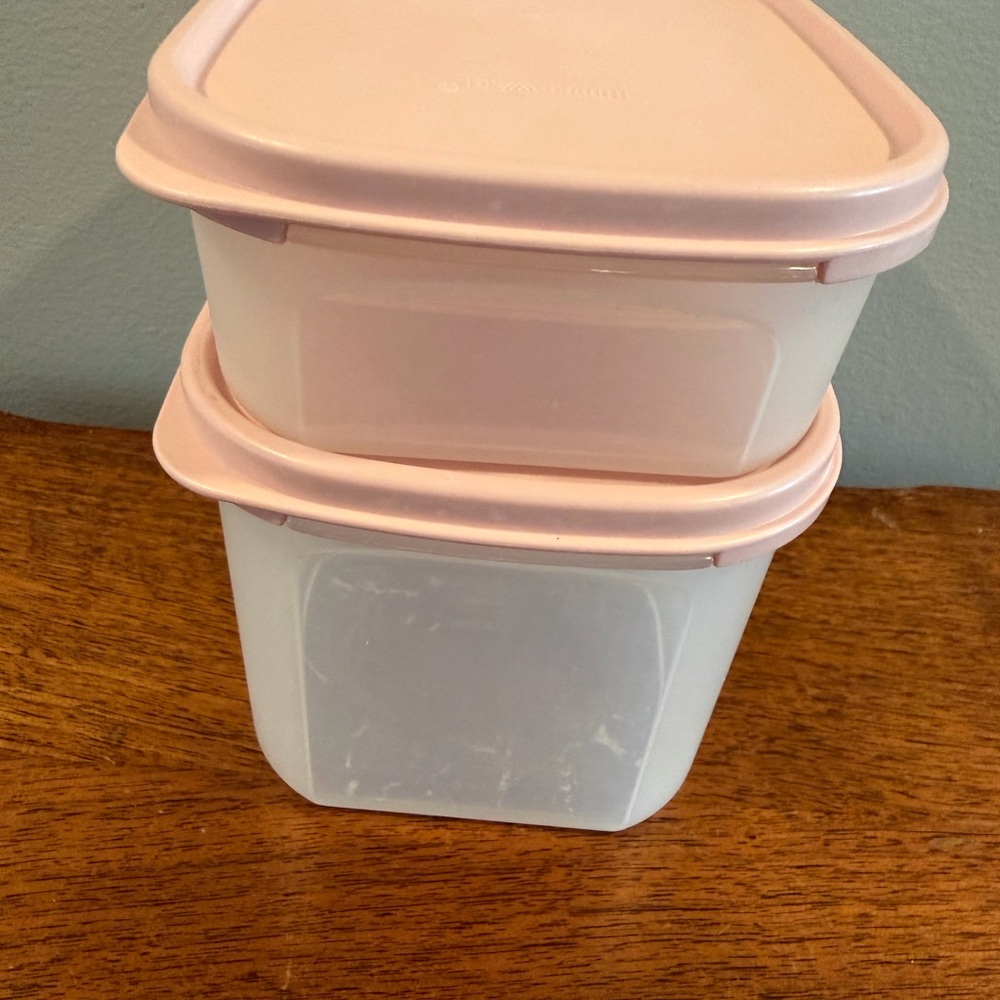 Tupperware Modular Mate Mini Rectangulars #1 & 2 Pink - Picture 5 of 13